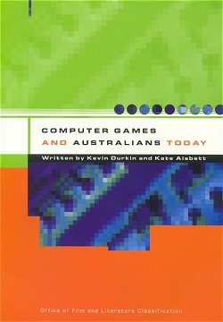 Computer games and Australians today final report - front cover