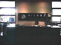 [Reception desk at Sierra offices]