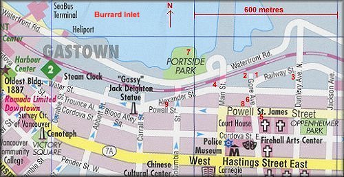 PoV locations map